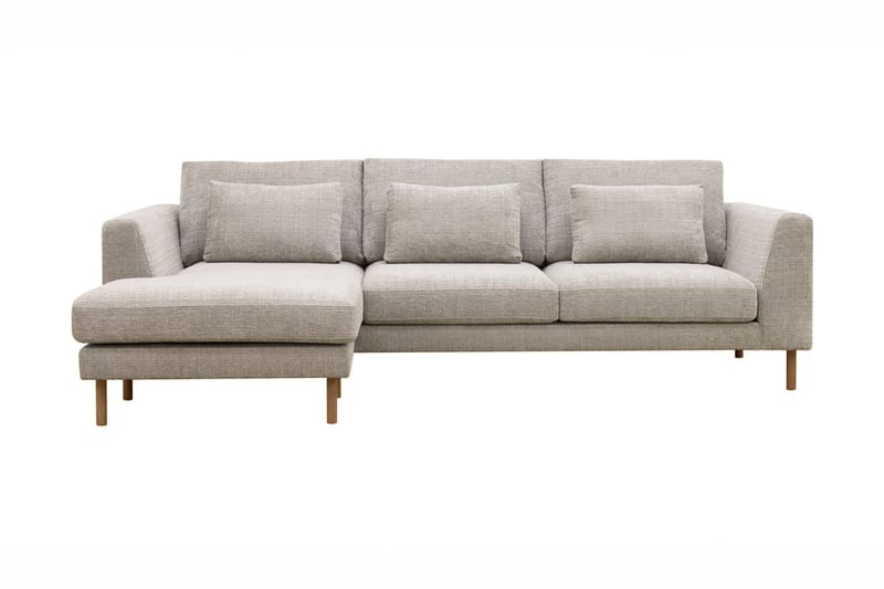 Florenz 3-seters Sofa med Divan Venstre - Grå/Beige - Møbler - Sofaer - Sofa med sjeselong