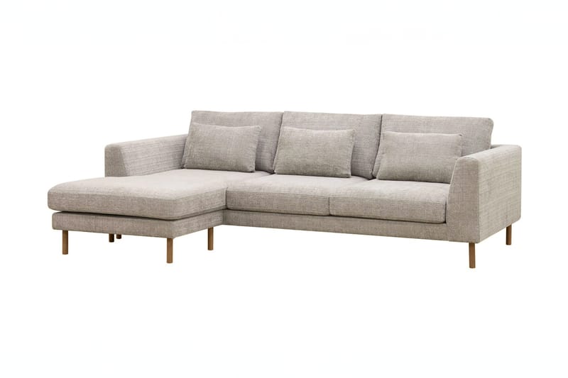 Florenz 3-seters Sofa med Divan Venstre - Grå/Beige - Møbler - Sofaer - Sofa med sjeselong