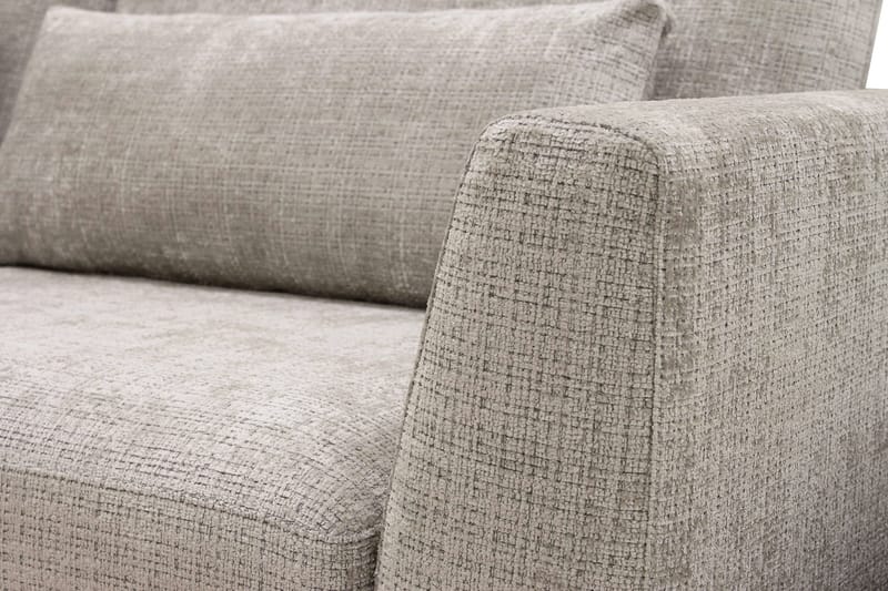 Florenz 3-seters Sofa med Divan Venstre - Grå/Beige - Møbler - Sofaer - Sofa med sjeselong