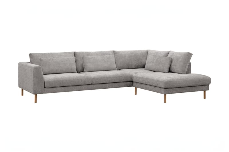 Florenz 3-seters Sofa med Sjeselong Høyre - Lysegrå - Møbler - Sofaer - Sofa med sjeselong