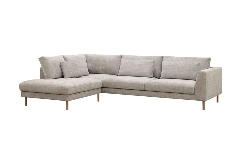 Florenz 3-seters Sofa med Sjeselong Venstre - Grå/Beige - Møbler - Sofaer - Sofa med sjeselong