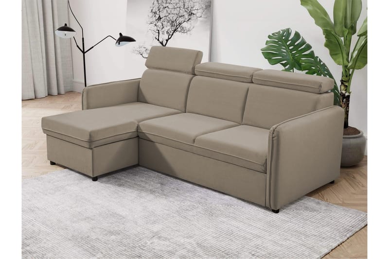 Fredrik Sofa med Sjeselong 3-seter - Beige - Møbler - Sofaer - Sofa med sjeselong