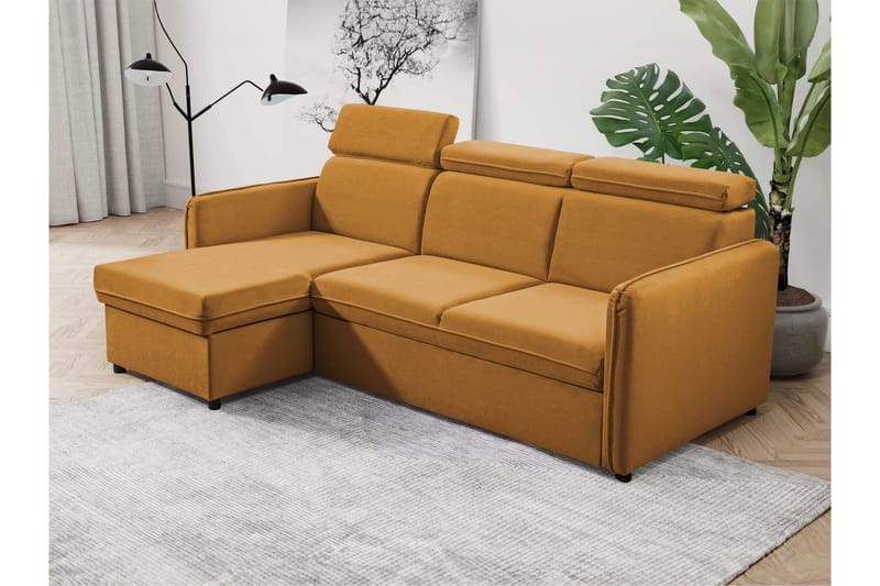 Fredrik Sofa med Sjeselong 3-seter - Oransje - Møbler - Sofaer - Sofa med sjeselong