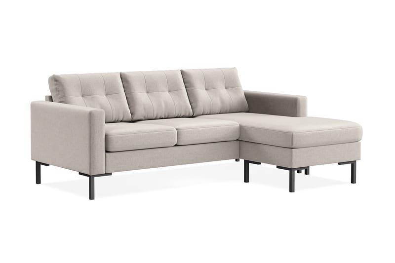 Frillestad 3-seters Divansofa Høyre - Beige - Møbler - Sofaer - Sofa med sjeselong