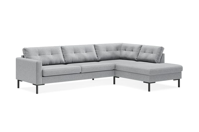 Frillestad 4-seters Sofa med Sjeselong Høyre - Grå - Møbler - Sofaer - Sofa med sjeselong