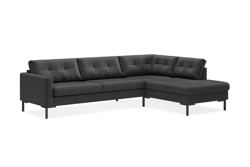 Frillestad 4-seters Sofa med Sjeselong Høyre - Mørkegrå - Møbler - Sofaer - Sofa med sjeselong