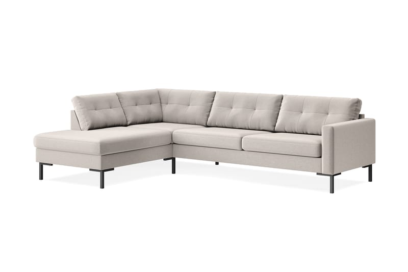 Frillestad 4-seters Sofa med Sjeselong Venstre - Beige - Sofa med sjeselong - 4 seters sofa med divan