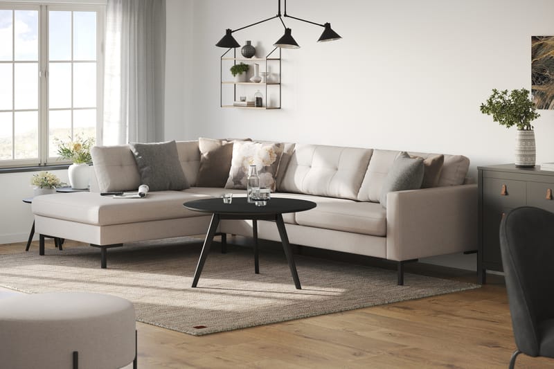 Frillestad 4-seters Sofa med Sjeselong Venstre - Beige - Møbler - Sofaer - Sofa med sjeselong