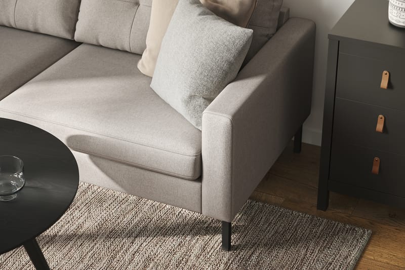 Frillestad 4-seters Sofa med Sjeselong Venstre - Beige - Sofa med sjeselong - 4 seters sofa med divan