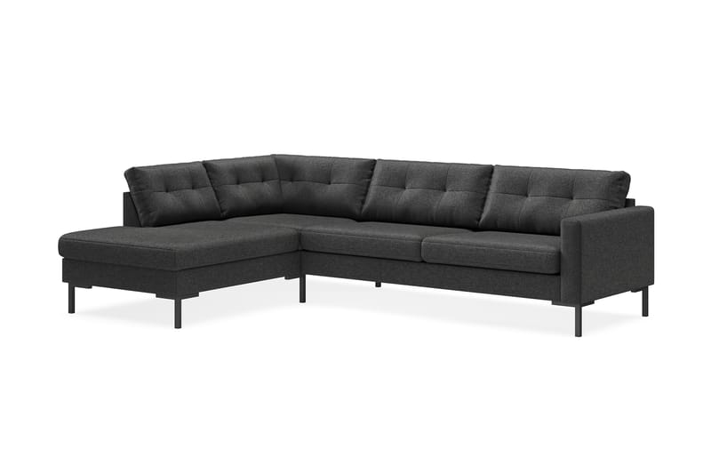 Frillestad 4-seters Sofa med Sjeselong Venstre - Mørkegrå - Sofa med sjeselong - 4 seters sofa med divan