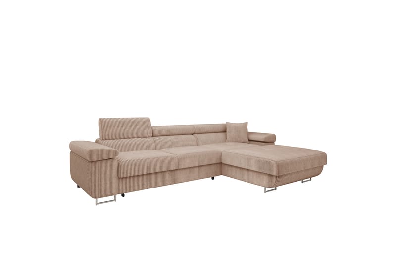 Gabina Sofa med Divan 3-seter - Rosa - Møbler - Sofaer - Sofa med sjeselong