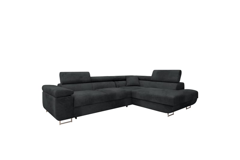 Gabina Sofa med Sjeselong 3-seter - Mørk grå - Møbler - Sofaer - Sofa med sjeselong