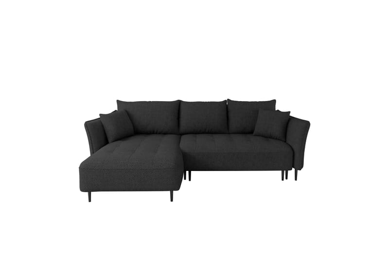 Garron Sofa med Divan 3-seter - Svart - Møbler - Sofaer - Sofa med sjeselong