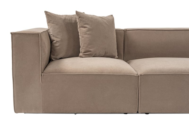 Gregor Sofa med Sjeselong 4-seter - Cappuccino - Møbler - Sofaer - Sofa med sjeselong