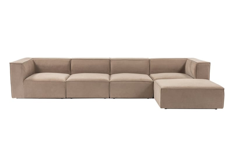 Gregor Sofa med Sjeselong 4-seter - Cappuccino - Møbler - Sofaer - Sofa med sjeselong