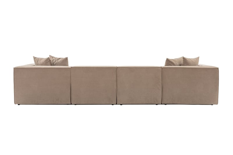 Gregor Sofa med Sjeselong 4-seter - Cappuccino - Møbler - Sofaer - Sofa med sjeselong