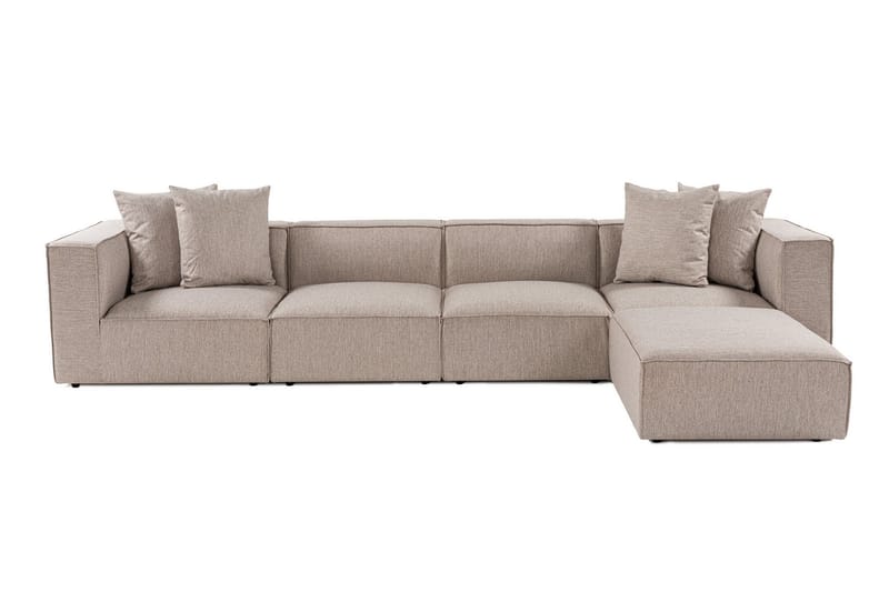 Gregor Sofa med Sjeselong 4-seter - Sand beige - Møbler - Sofaer - Sofa med sjeselong