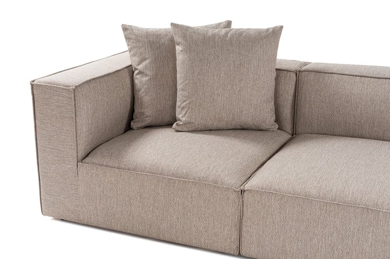 Gregor Sofa med Sjeselong 4-seter - Sand beige - Møbler - Sofaer - Sofa med sjeselong