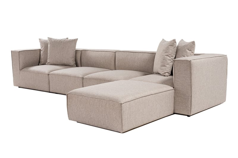 Gregor Sofa med Sjeselong 4-seter - Sand beige - Møbler - Sofaer - Sofa med sjeselong