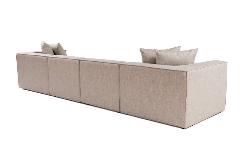 Gregor Sofa med Sjeselong 4-seter - Sand beige - Møbler - Sofaer - Sofa med sjeselong