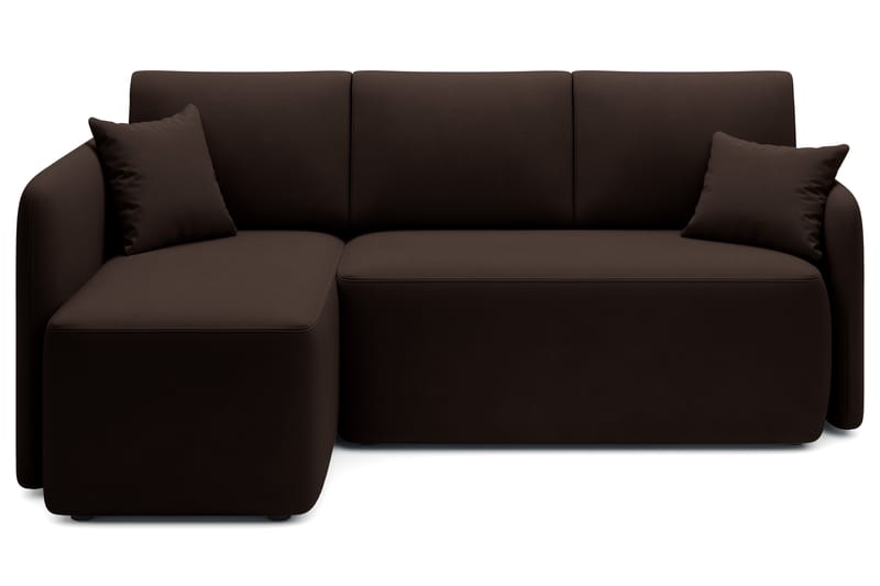 Hadson 3-seter Sofa med Sjeselong - Brun - Møbler - Sofaer - Sofa med sjeselong