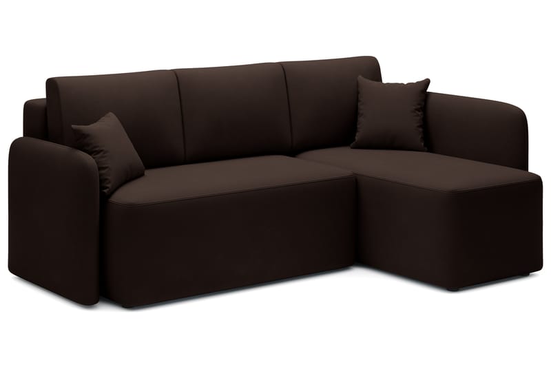 Hadson 3-seters Sofa med Divan - Brun - Møbler - Sofaer - Sofa med sjeselong