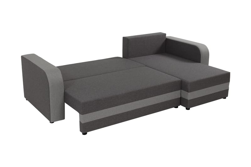 Hewlet Sofa med Divan 3-seter - Beige/Mørk grå - Møbler - Sofaer - Sofa med sjeselong