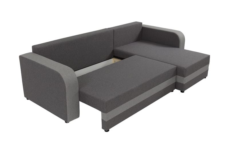 Hewlet Sofa med Divan 3-seter - Beige/Mørk grå - Møbler - Sofaer - Sofa med sjeselong