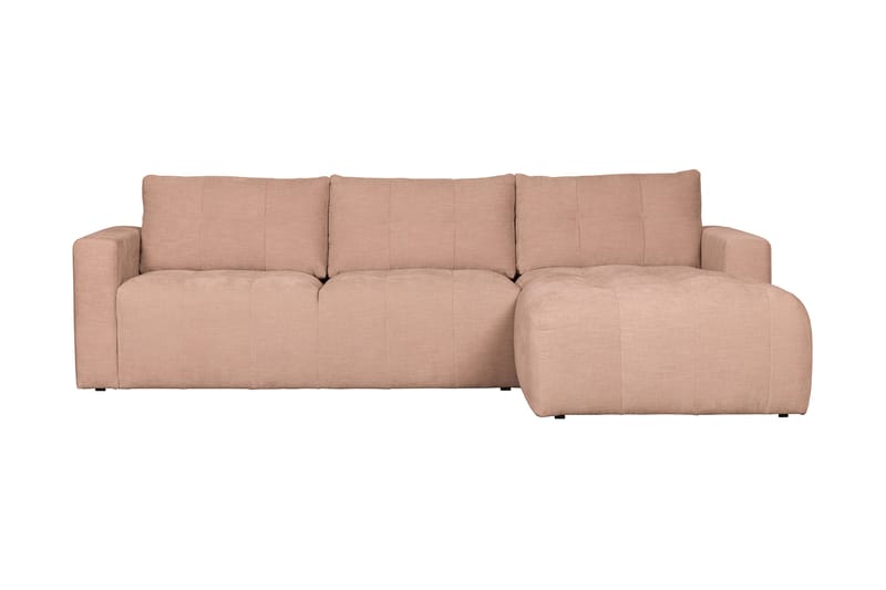 Hippylur 3-Seters Sofa Høyre - Rosa - Møbler - Sofaer - Sofa med sjeselong