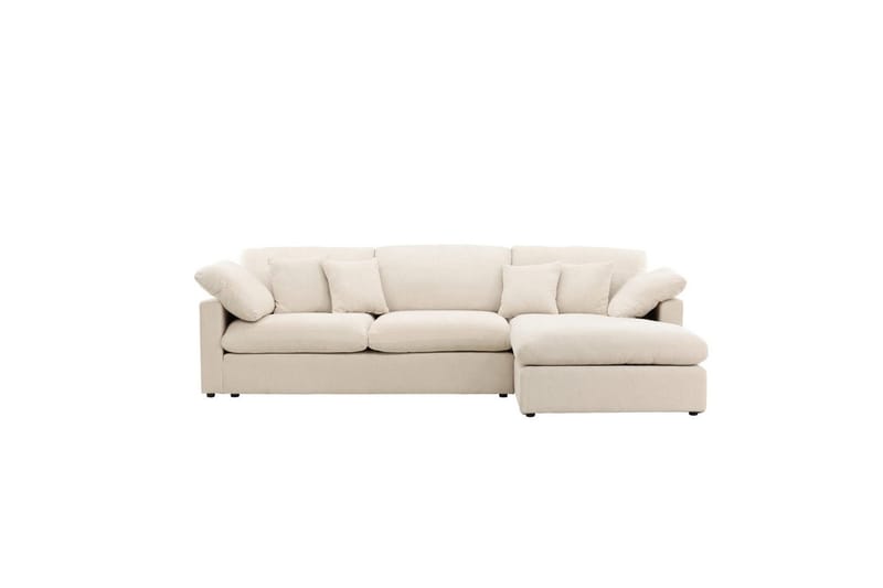 Hj�ørnesofa VIND Amalfi Beige - Beige - Møbler - Sofaer - Sofa med sjeselong