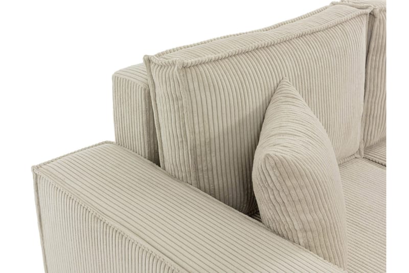 Hobson Sofa med Divan 3-seter - Beige - Møbler - Sofaer - Sofa med sjeselong