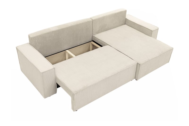 Hobson Sofa med Divan 3-seter - Beige - Møbler - Sofaer - Sofa med sjeselong