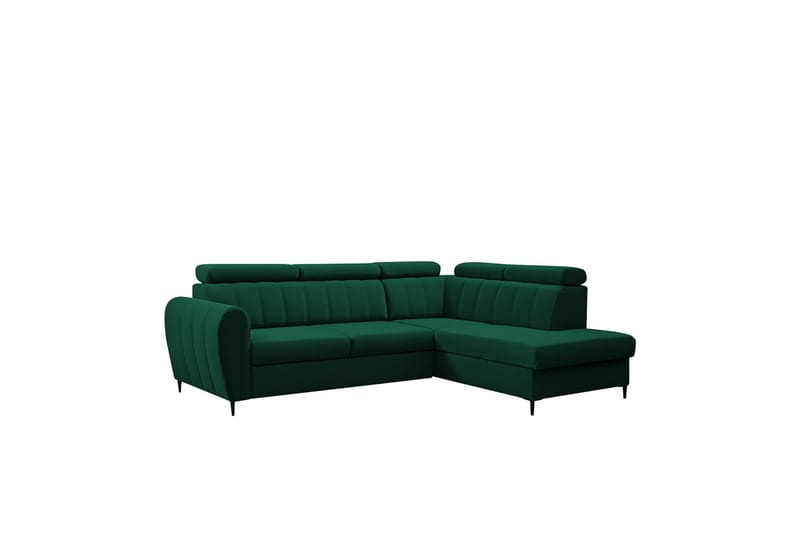 Hoffman Sofa med Sjeselong 3-seter - Grønn - Møbler - Sofaer - Sofa med sjeselong