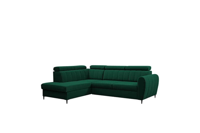 Hoffman Sofa med Sjeselong 3-seter - Grønn - Møbler - Sofaer - Sofa med sjeselong