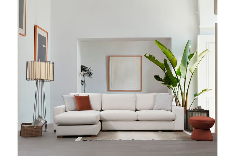 Huelva Divansofa - Beige - Møbler - Sofaer - Sofa med sjeselong