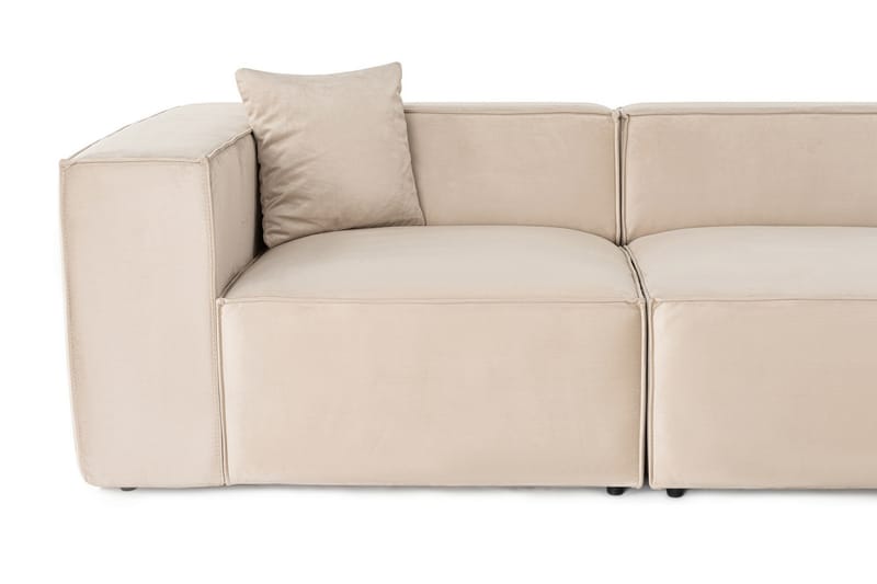 Kaolins Sofa med Sjeselong 3-seter - Krem - Møbler - Sofaer - Sofa med sjeselong