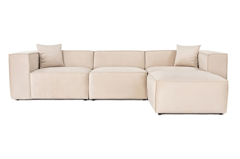 Kaolins Sofa med Sjeselong 3-seter - Krem - Møbler - Sofaer - Sofa med sjeselong