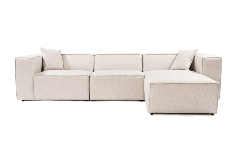 Kaolins Sofa med Sjeselong 3-seter - Lys brun - Møbler - Sofaer - Sofa med sjeselong