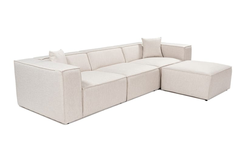 Kaolins Sofa med Sjeselong 3-seter - Lys brun - Møbler - Sofaer - Sofa med sjeselong