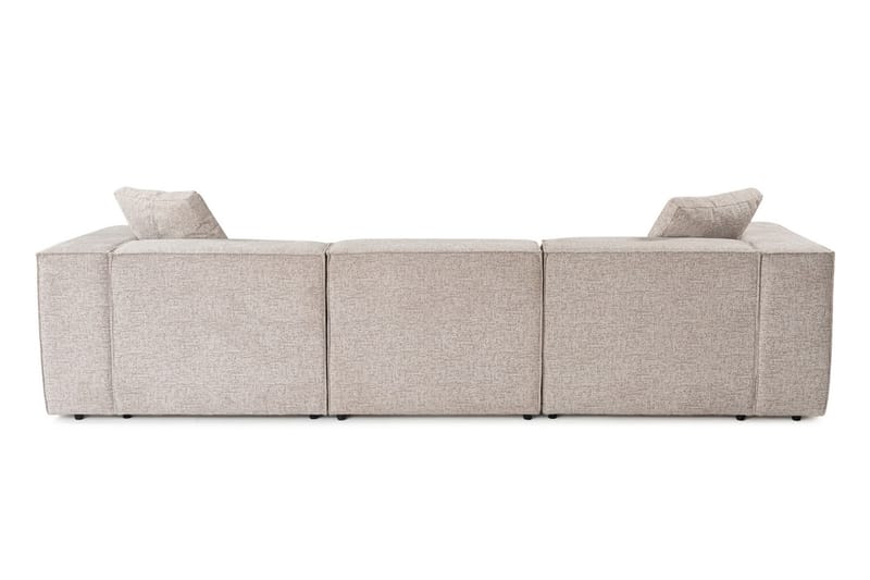 Kaolins Sofa med Sjeselong 3-seter - Mokka - Møbler - Sofaer - Sofa med sjeselong