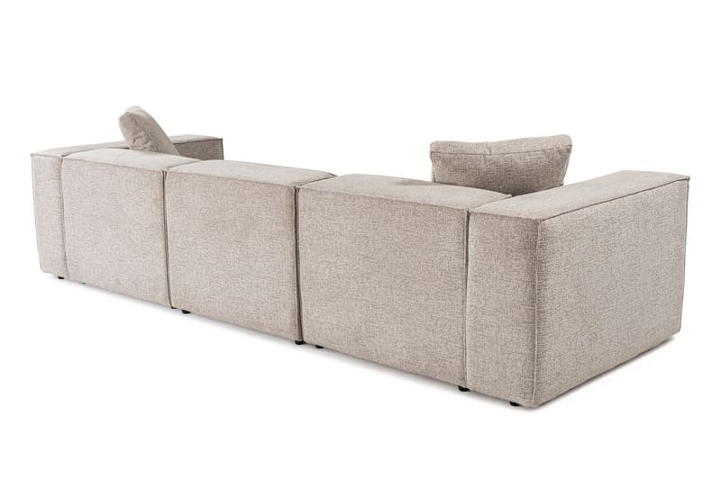 Kaolins Sofa med Sjeselong 3-seter - Mokka - Møbler - Sofaer - Sofa med sjeselong