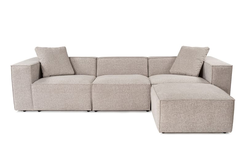 Kaolins Sofa med Sjeselong 3-seter - Mokka - Møbler - Sofaer - Sofa med sjeselong