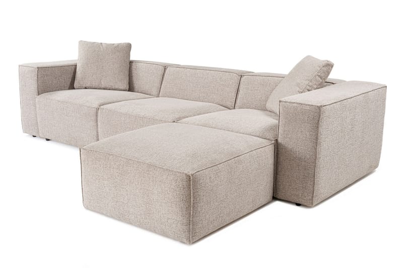 Kaolins Sofa med Sjeselong 3-seter - Mokka - Møbler - Sofaer - Sofa med sjeselong