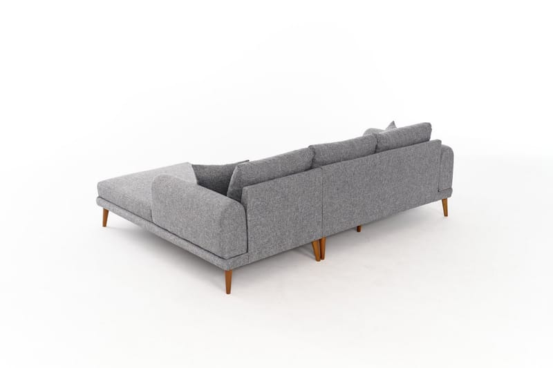 Khambalia 4-seters Sofa med Divan - Grå - Møbler - Sofaer - Sofa med sjeselong