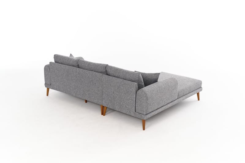 Khambalia 4-seters Sofa med Divan - Grå - Møbler - Sofaer - Sofa med sjeselong