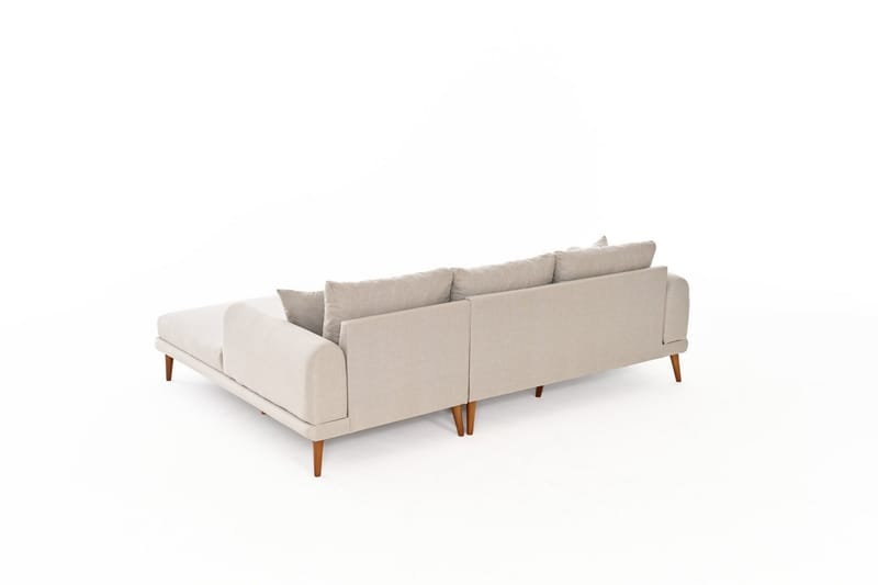 Khambalia 4-seters Sofa med Divan - Krem - Møbler - Sofaer - Sofa med sjeselong