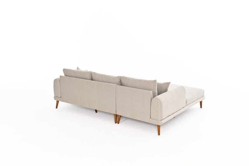 Khambalia 4-seters Sofa med Divan - Krem - Møbler - Sofaer - Sofa med sjeselong