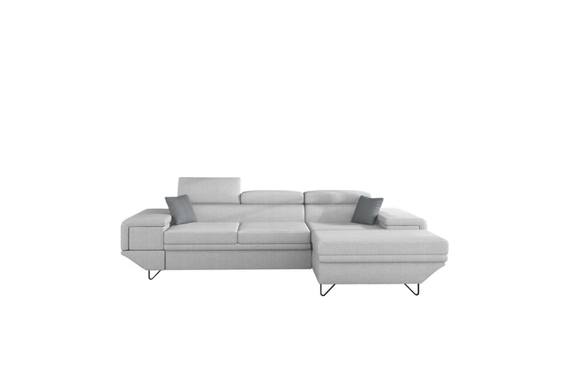 Kollekind Sofa med Divan 3-seter - Lys grå/Grå - Møbler - Sofaer - Sofa med sjeselong