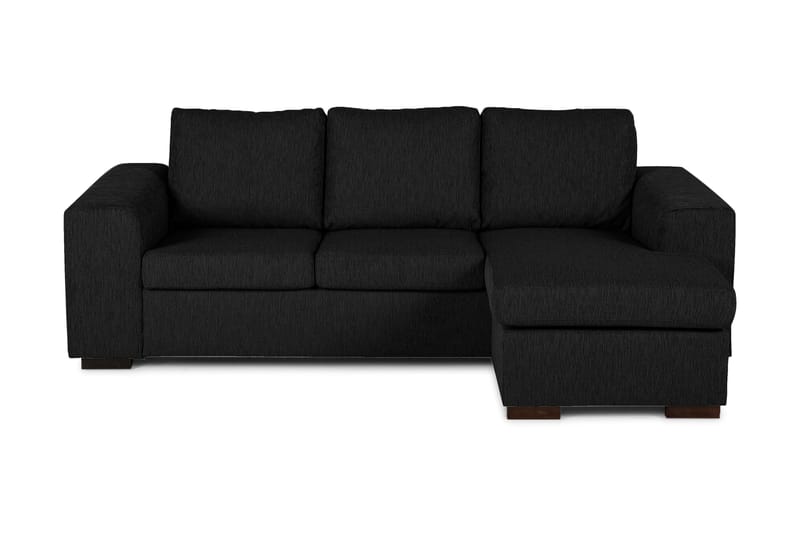 Link Divansofa 3-seter Vendbar - Svart - Møbler - Sofaer - Sofa med sjeselong