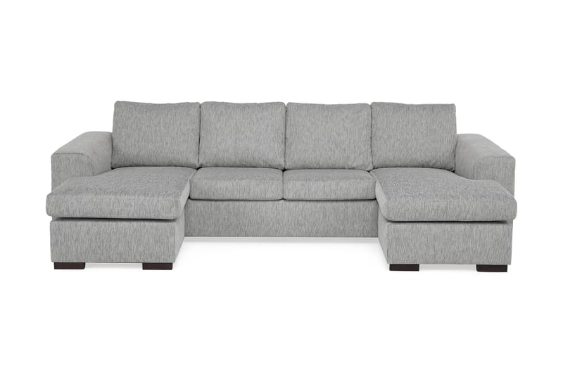 Link DubbelDivansofa 4-seter - Lysegrå - Møbler - Sofaer - Sofa med sjeselong